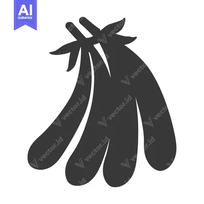 Popular premium asset: A Group of Three Eggplants in Silhouette
