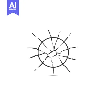 Popular premium asset: A Hand-Drawn Illustration of a Cracked Circle
