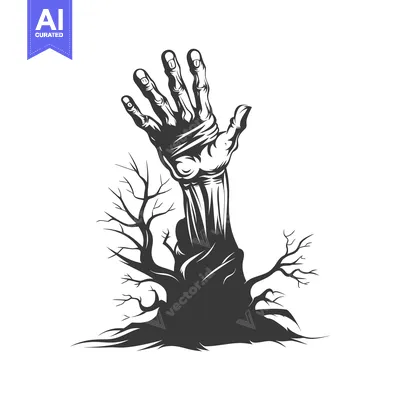Aset premium populer: A Hand Reaching From a Grave in a Graveyard