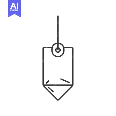 Aset premium populer: A Hanging Tag with a Hole and String