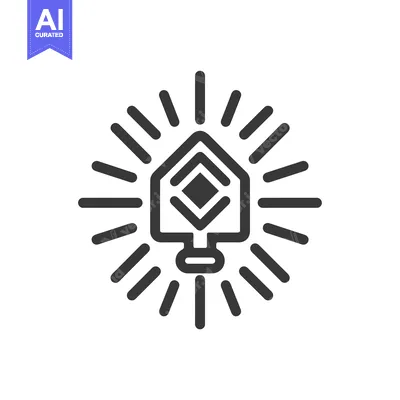 Aset premium populer: A house with a light bulb inside surrounded by rays