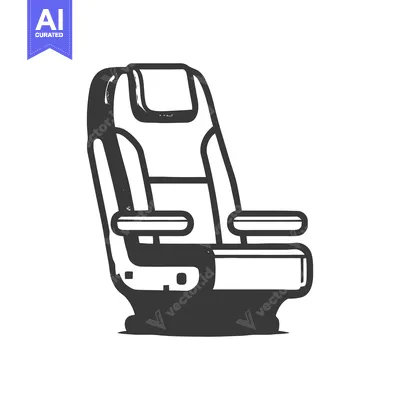 Popular premium asset: Airplane Seat Sketch: Comfortable Travel in Monochrome Illustration