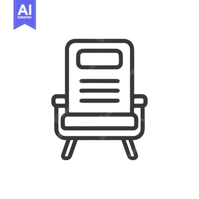 Popular premium asset: Minimalist Armchair Icon: Bold Outline, Modern Design, White Backgroun