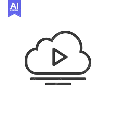 Popular premium asset: Cloud-Based Video Streaming Icon: Minimalist Play Button within a Clou