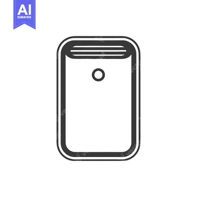 Premium design asset: Minimalist Black and White Book Icon with Rounded Edges and Central Ci
