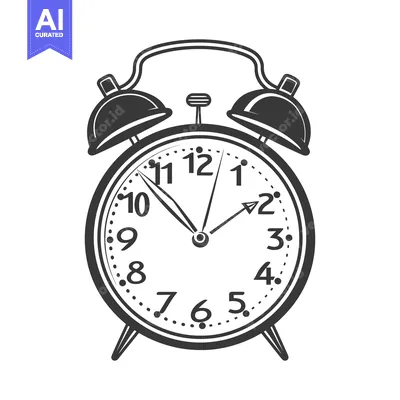 Premium design asset: A classic alarm clock indicating a specific point in time
