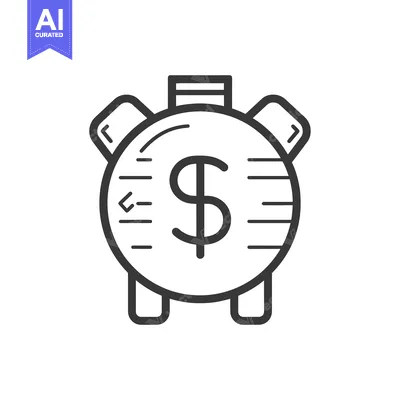 Premium design asset: Alarm Clock with Dollar Sign Inside