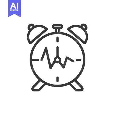 Popular premium asset: Alarm Clock Icon with Heartbeat Line, Time and Health Concept, Vector