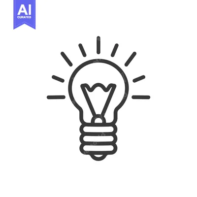 A Light Bulb Icon With Rays Representing Illumination