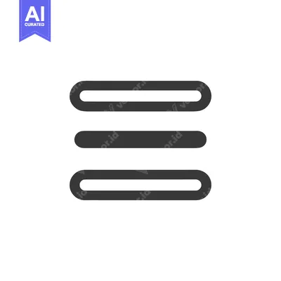 Premium design asset: Simple, Modern Menu Icon with Rounded Edges