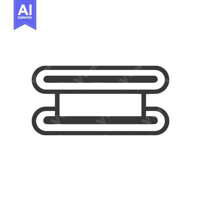 Aset desain premium: Equal Sign Graphic: Bold, Rounded, Minimalist Design on White
