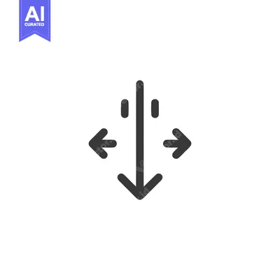 Aset premium populer: Expand, Contract, and Move: Arrow Icon with Multiple Directions