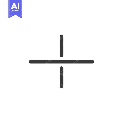Aset premium populer: Simple Dark Gray Crosshair Icon on White Background, Minimalist Design