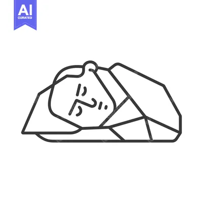 Premium design asset: A Line Drawing of a Geometric Shape with a Hole in the Middle