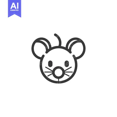 Popular premium asset: A Line Drawing of a Mouse's Face