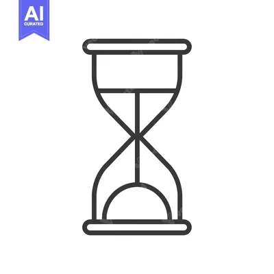 Aset premium populer: A Line Drawing of an Hourglass with a Narrow Waist
