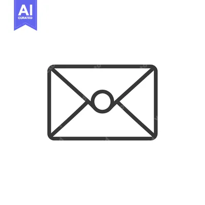 Aset premium populer: A Line Drawing of a Sealed Envelope