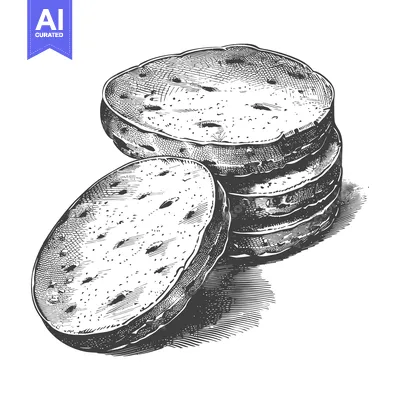 Premium design asset: Stacked Round Patties Ready For Grilling
