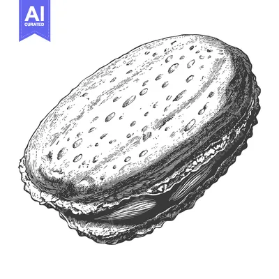 Popular premium asset: A Delicious Single Chocolate Macaron Pastry