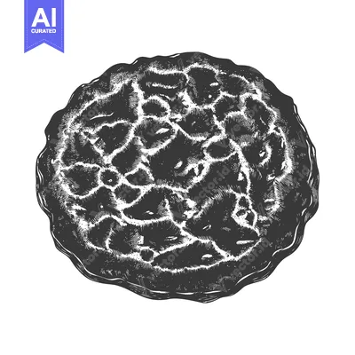 Popular premium asset: A top view of a delicious fruit pie
