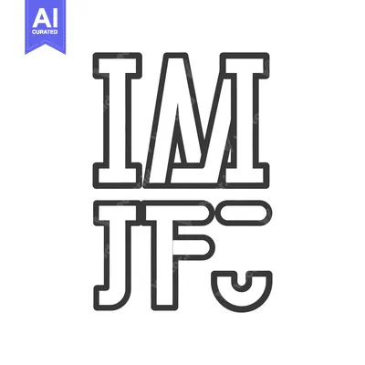 Premium design asset: Vertical Stacking Of Outlined Letters Arranged Against White Backgroun
