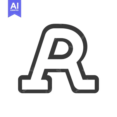A bold capital letter R icon with a simple design