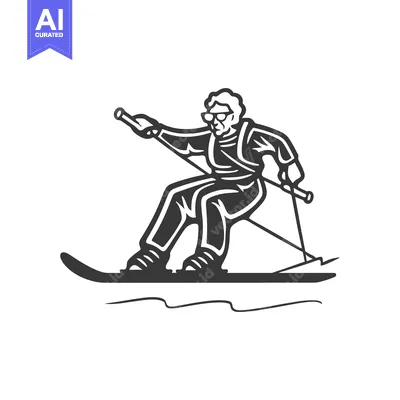 A man skiing on a pair of skis with ski poles