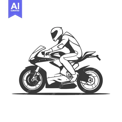 Aset premium populer: A Motorcyclist in Gear Riding a Sport Bike
