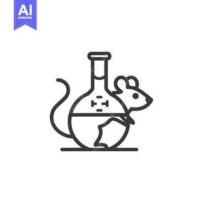 Aset premium populer: A mouse trapped inside a beaker