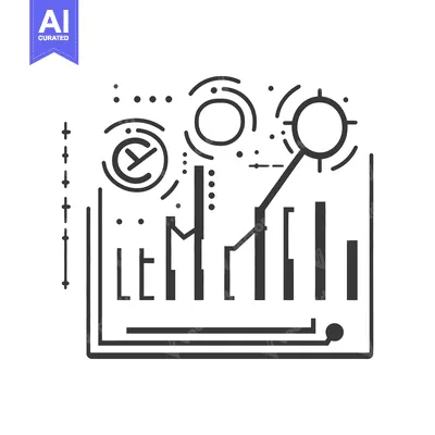 Premium design asset: Conceptual illustration showing digital technology monitoring data ana