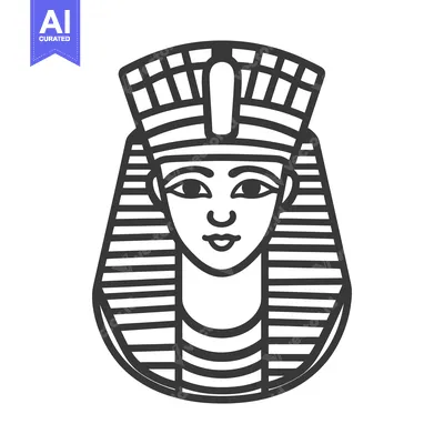 Popular premium asset: A stylized portrait of an ancient Egyptian pharaoh with headdress