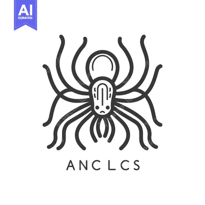 Popular premium asset: A monochrome illustration of an octopus with many curved tentacles