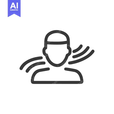 Popular premium asset: Abstract Person Icon with Sound Waves Emanating From Ears