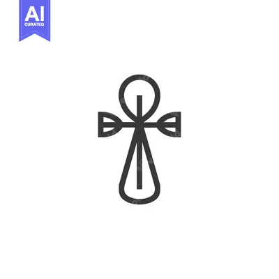 Premium design asset: Ankh, Egyptian Hieroglyphic Symbol of Life