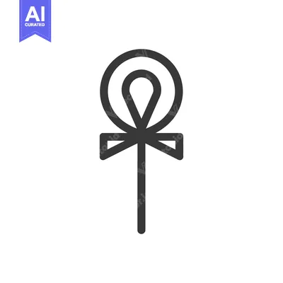 Aset premium populer: Ankh Symbol, Ancient Egyptian Hieroglyph