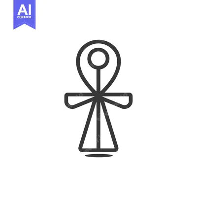 Premium design asset: Ankh Symbol, Egyptian Hieroglyphic, Life, Eternity