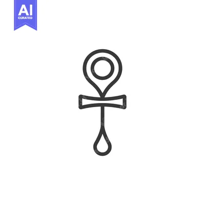 Aset premium populer: Ankh Symbol, Egyptian Hieroglyph, Life Symbol, Ancient Egypt
