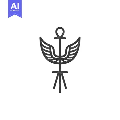 Popular premium asset: Ankh Symbol with Wings and Tripod Base