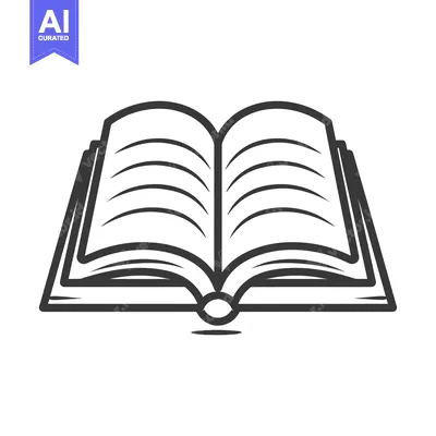 Aset premium populer: An open book with multiple pages and a thick spine