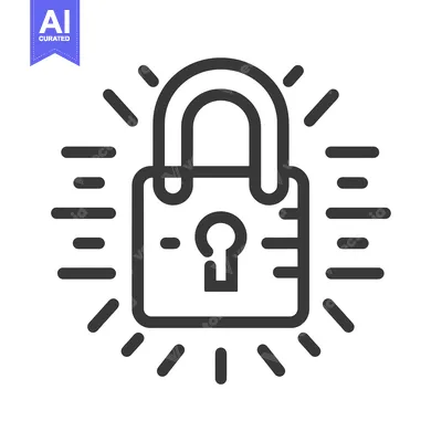 Popular premium asset: A padlock icon with a keyhole and a shining effect