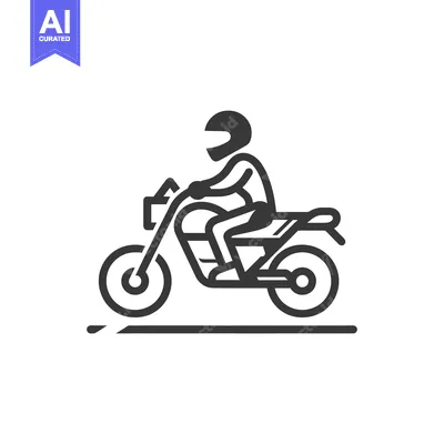 Premium design asset: A Person Riding a Motorcycle in a Helmet