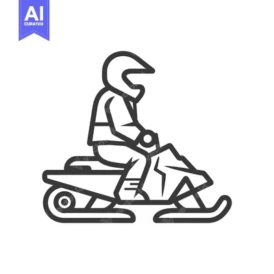 Aset premium populer: A Person Riding a Snowmobile with Helmet and Winter Gear