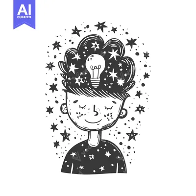 Popular premium asset: A person with a lightbulb in their head, surrounded by stars