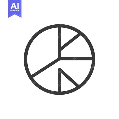 Popular premium asset: A Pie Chart Divided into Five Sections