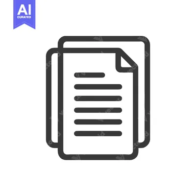 Aset desain premium: Stacked Documents Icon with Folded Corner and Text Lines, Dark Gray on