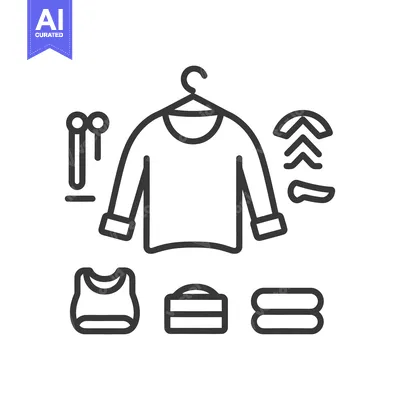 Premium design asset: Clothes and Accessories Displayed with Various Related Items on a Hang