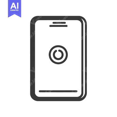 Aset premium populer: A simple illustration shows a stylized modern mobile communication dev
