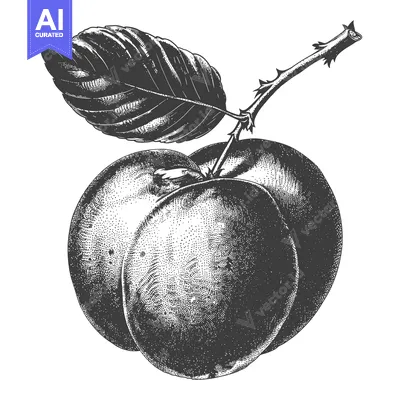 Aset premium populer: A depiction of ripe fruits with a leaf and stem