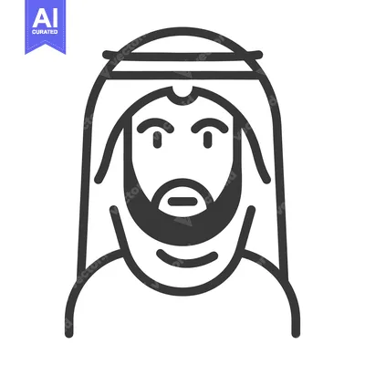 A stylized illustration depicting a man in traditional attire