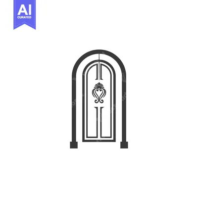 Popular premium asset: Arched Doorway with Ornate Design and Square Pillars